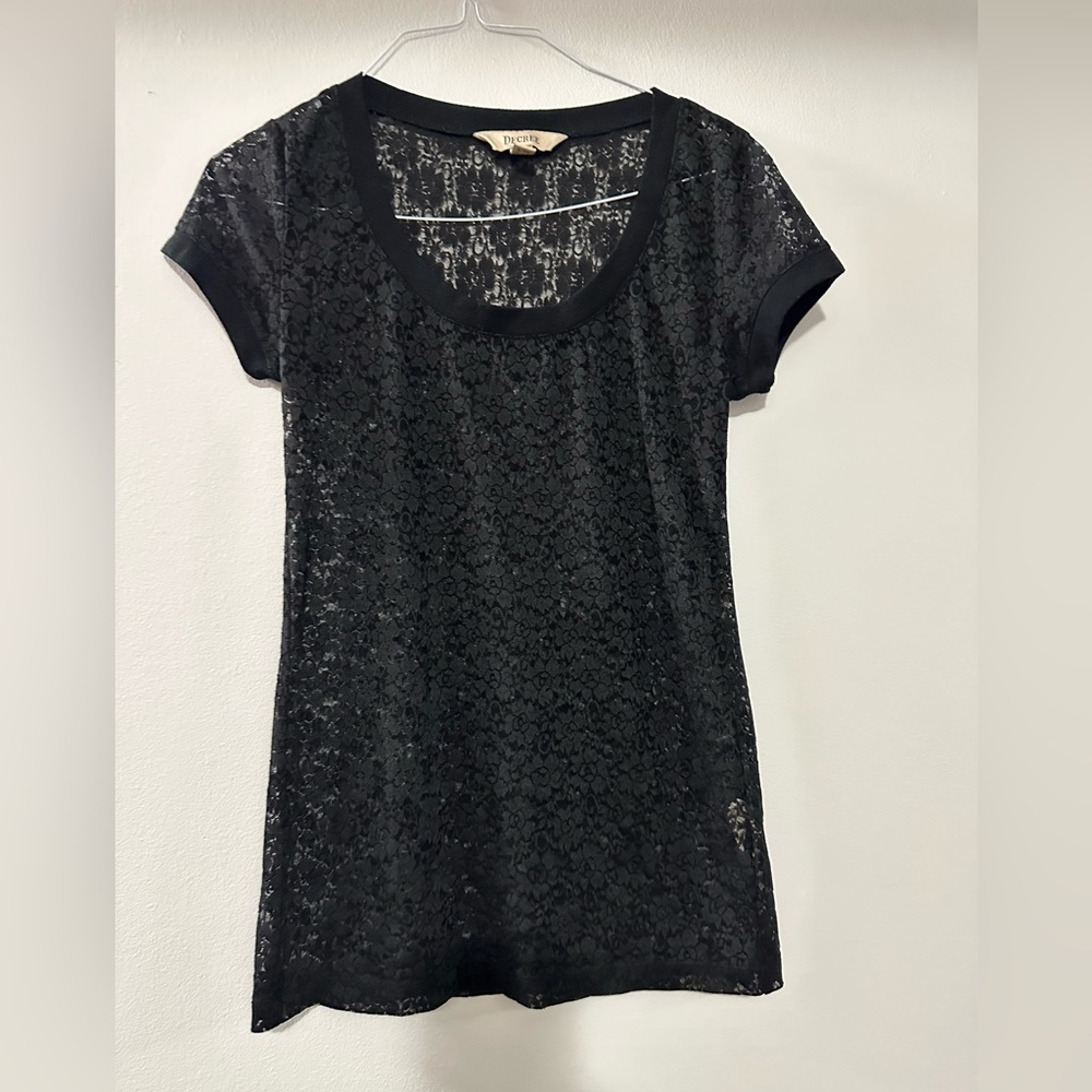 Black laced blouse